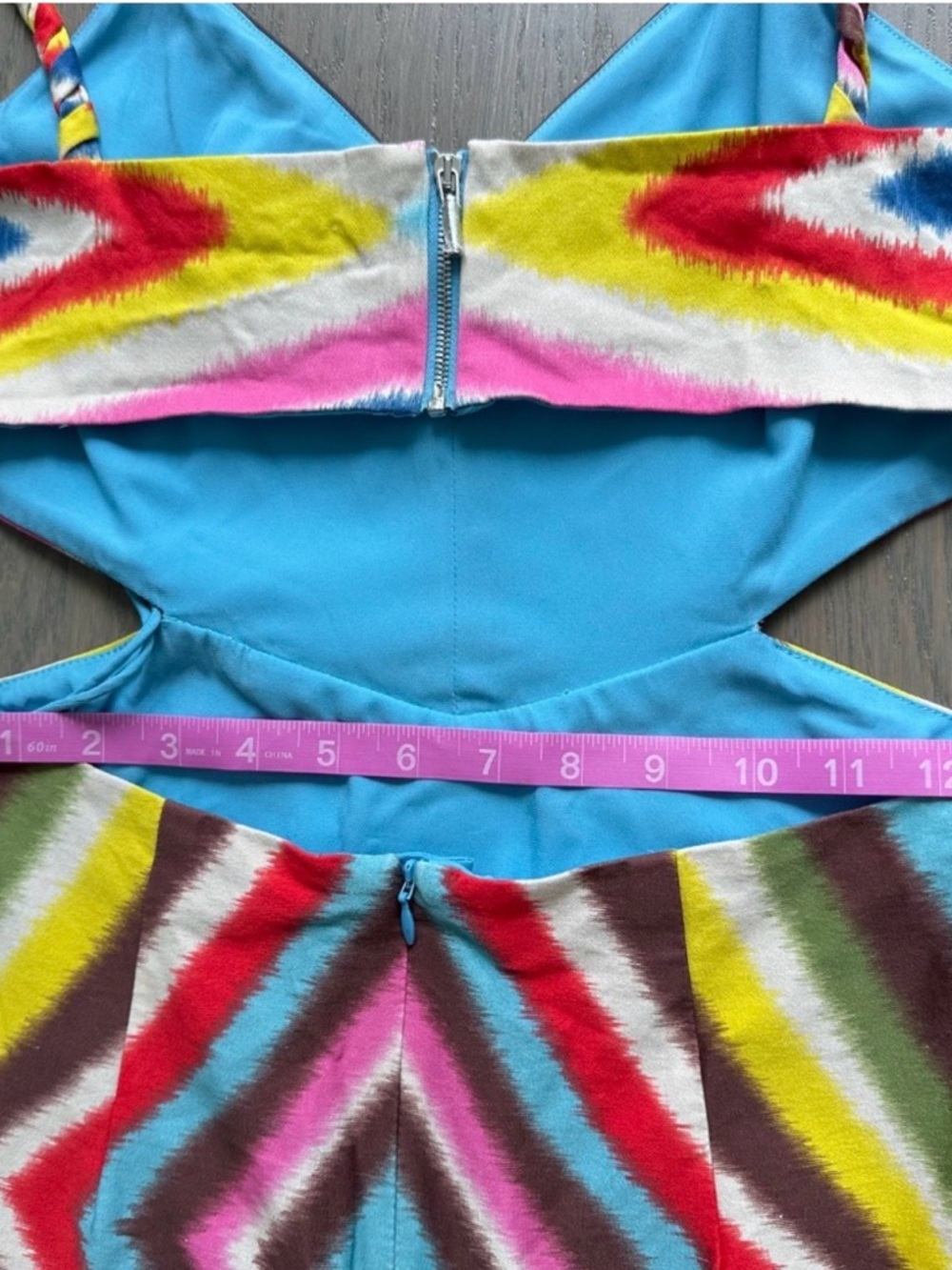 Alexis Multicolor Geometric Tiered Midi Dress - Picture 7 of 7